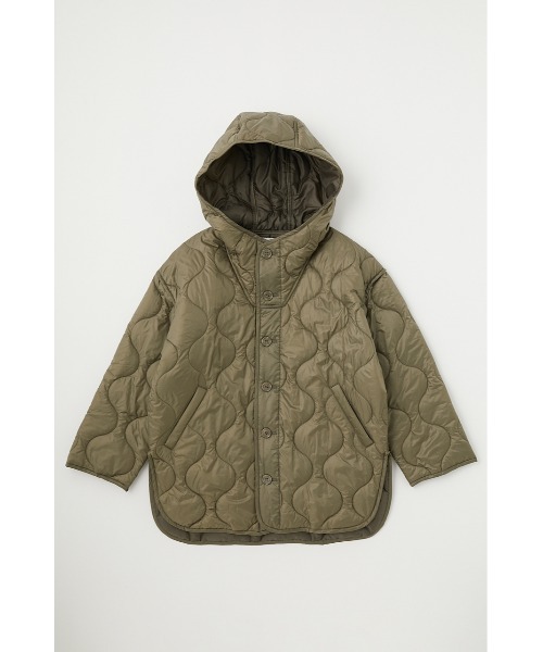 MOUSSY（マウジー）の「HOODED QUILTED ポンチョ（ポンチョ・レディース・ライトカーキ/ブラウン/ブラック/アイボリー・FREE）」の7枚目の写真
