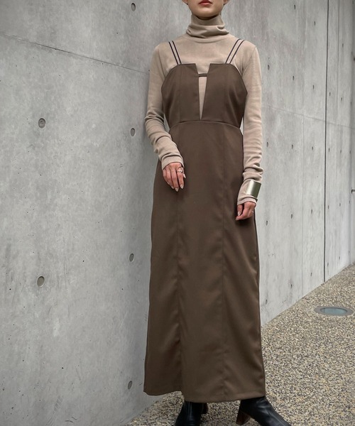 &g'aime（アンジェム）の「【&g’aime】タートルネックニット（ニット/セーター・レディース・ブラック/グレイッシュベージュ/テラコッタ/カーキ/ダークブルー/ブラウン・FREE）」の15枚目の写真