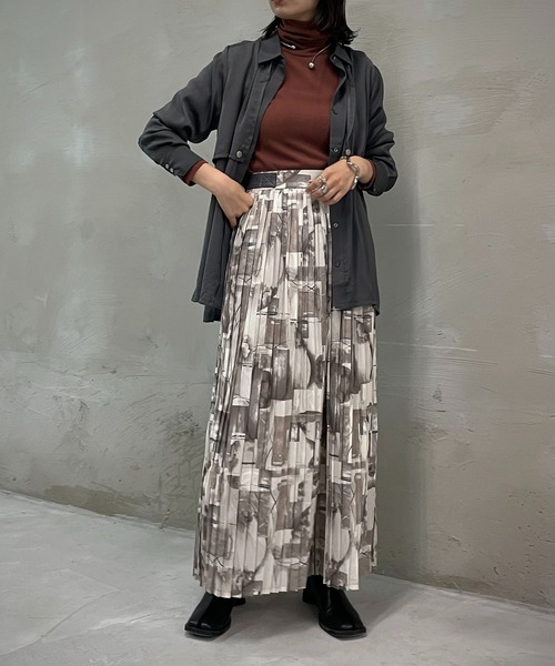 &g'aime（アンジェム）の「【&g’aime】タートルネックニット（ニット/セーター・レディース・ブラック/グレイッシュベージュ/テラコッタ/カーキ/ダークブルー/ブラウン・FREE）」の18枚目の写真