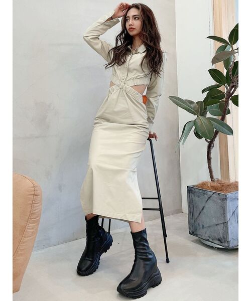 GYDA(ジェイダ)の「フェイクレザースニーカーソールショートブーツ(ブーツ・レディース・ブラック・MEDIUM/LARGE/SMALL)」の17枚目の写真