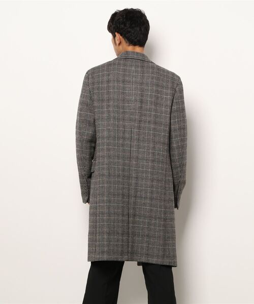 BENETTON (UNITED COLORS OF BENETTON)（ベネトンユナイテッドカラーズオブベネトン）の「ウールチェックチェスターコート（チェスターコート・メンズ・グレー系その他・44/46/48）」の2枚目の写真