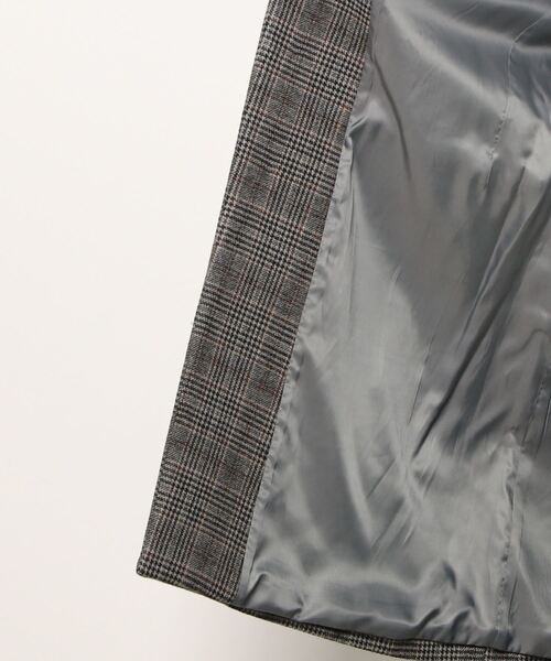 BENETTON (UNITED COLORS OF BENETTON)（ベネトンユナイテッドカラーズオブベネトン）の「ウールチェックチェスターコート（チェスターコート・メンズ・グレー系その他・44/46/48）」の3枚目の写真