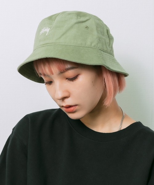 STUSSY（ステューシー）の「STUSSY/ステューシー STOCK BUCKET CAP バケットハット 刺繍（ハット・メンズ・チャコールグレー/ライトオリーブ/バイオレット/オレンジ・L/XL/S/M）」の3枚目の写真