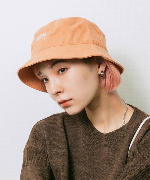 STUSSY（ステューシー）の「STUSSY/ステューシー STOCK BUCKET CAP バケットハット 刺繍（ハット・メンズ・チャコールグレー/ライトオリーブ/バイオレット/オレンジ・L/XL/S/M）」の12枚目の写真