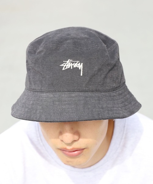 STUSSY（ステューシー）の「STUSSY/ステューシー STOCK BUCKET CAP バケットハット 刺繍（ハット・メンズ・チャコールグレー/ライトオリーブ/バイオレット/オレンジ・L/XL/S/M）」の21枚目の写真