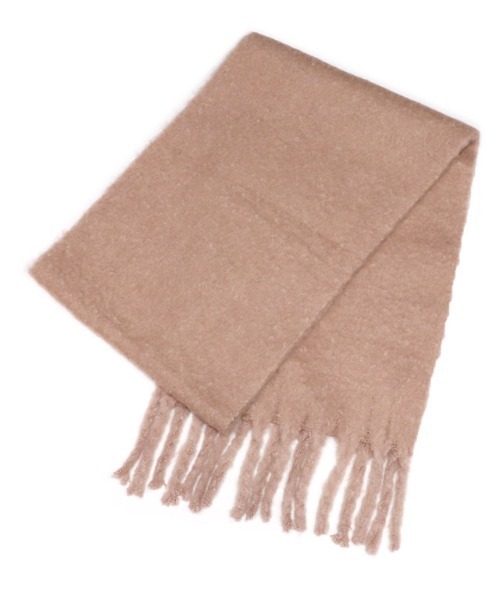 Pierrot（ピエロ）の「ふんわりストール（ストール/ショール・レディース・ベージュ/ブラック/ピンクベージュ/アイボリー・FREE）」の4枚目の写真