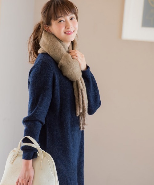 Pierrot（ピエロ）の「ふんわりストール（ストール/ショール・レディース・ベージュ/ブラック/ピンクベージュ/アイボリー・FREE）」の21枚目の写真