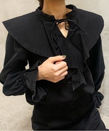 Mila Owen | デニムラッフルデザインブラウス(シャツ/ブラウス)