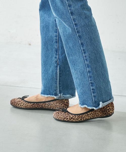 O'Kyti（オキティ）の「【O'KYTI/オキティ】フラットレオパードバレエシューズ（バレエシューズ・レディース・ブラウン・38/36/37）」の6枚目の写真