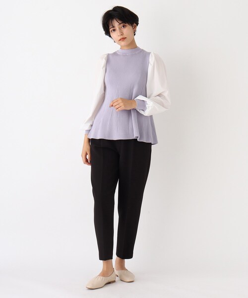 AG by aquagirl(エージーバイアクアガール)の「◆ダブルクロスストレッチテーパードパンツ(その他パンツ・レディース・マスタード/パープル/ブラック・40/38/36)」の14枚目の写真
