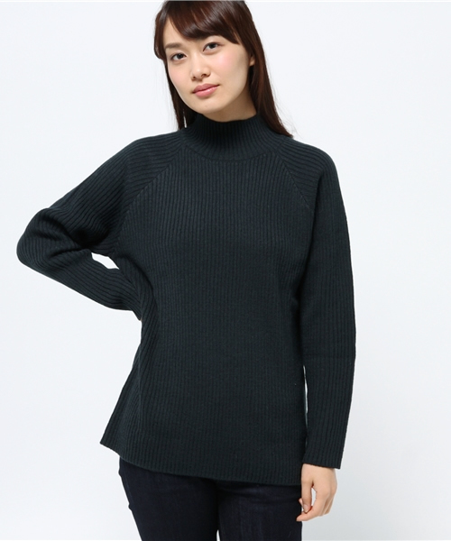 CIAOPANIC（チャオパニック）の「【Ciaopanic】 RIBタートル（ニット/セーター・レディース・アイボリー/ワインレッド/グレー/ダークグリーン・FREE）」の4枚目の写真