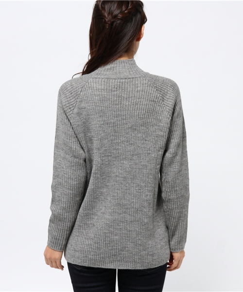 CIAOPANIC（チャオパニック）の「【Ciaopanic】 RIBタートル（ニット/セーター・レディース・アイボリー/ワインレッド/グレー/ダークグリーン・FREE）」の10枚目の写真