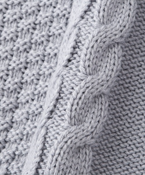 PROPORTION BODY DRESSING（プロポーションボディドレッシング）の「バックスリットケーブルニット / 1212170001（ニット/セーター・レディース・イエロー/ホワイト系その他/ブルー・FREE）」の15枚目の写真