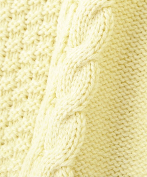 PROPORTION BODY DRESSING（プロポーションボディドレッシング）の「バックスリットケーブルニット / 1212170001（ニット/セーター・レディース・イエロー/ホワイト系その他/ブルー・FREE）」の17枚目の写真