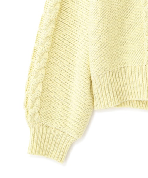 PROPORTION BODY DRESSING（プロポーションボディドレッシング）の「バックスリットケーブルニット / 1212170001（ニット/セーター・レディース・イエロー/ホワイト系その他/ブルー・FREE）」の20枚目の写真