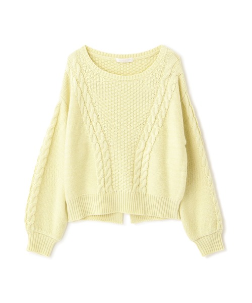 PROPORTION BODY DRESSING（プロポーションボディドレッシング）の「バックスリットケーブルニット / 1212170001（ニット/セーター・レディース・イエロー/ホワイト系その他/ブルー・FREE）」の22枚目の写真