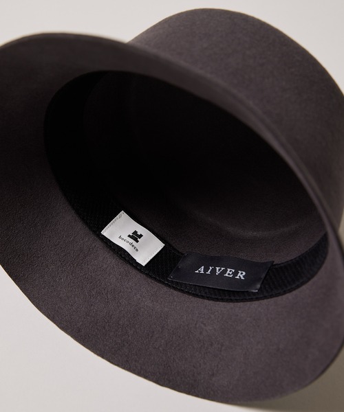 AIVER(アイバー)の「bocodeco×AIVER ME フェルトオーバーバケットハット MADE IN JAPAN(ハット・メンズ・チャコールグレー/ブラック・FREE)」の17枚目の写真