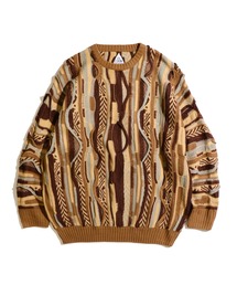 THRIFTY LOOK/スリフティールック 3D KNITTING "B" SWEATER