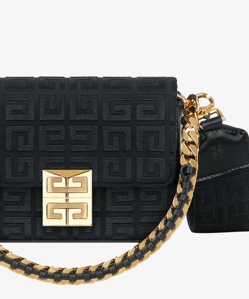 GIVENCHY(ジバンシイ)の「チェーン付き4G刺繍入り キャンバス 4Gバッグ スモールモデル(ハンドバッグ・レディース・ブラック・ONE SIZE)」の3枚目の写真