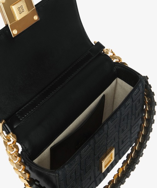 GIVENCHY(ジバンシイ)の「チェーン付き4G刺繍入り キャンバス 4Gバッグ スモールモデル(ハンドバッグ・レディース・ブラック・ONE SIZE)」の2枚目の写真
