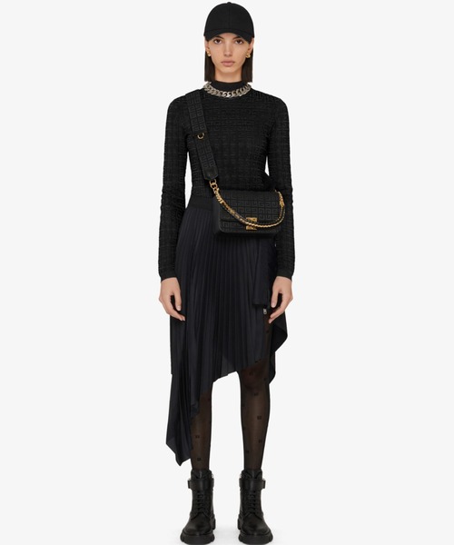 GIVENCHY(ジバンシイ)の「チェーン付き4G刺繍入り キャンバス 4Gバッグ スモールモデル(ハンドバッグ・レディース・ブラック・ONE SIZE)」の7枚目の写真