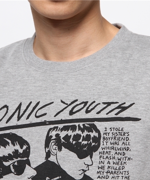 AZUL by moussy（アズールバイマウジー）の「Sonic Youth裏起毛長袖PO