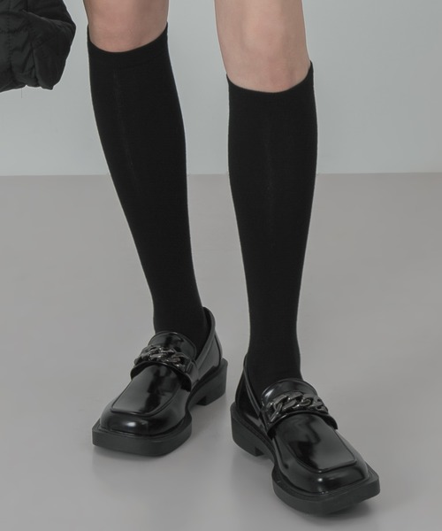 厚底チェーンポイントローファーシューズ（ローファー）｜FOLLOWIN（フォロウィン）