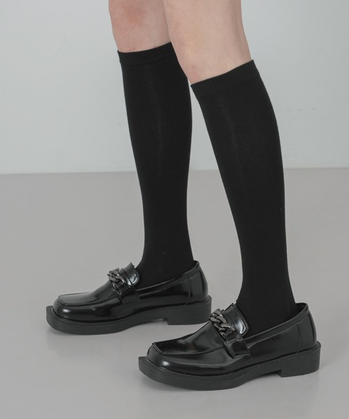 厚底チェーンポイントローファーシューズ（ローファー）｜FOLLOWIN（フォロウィン）