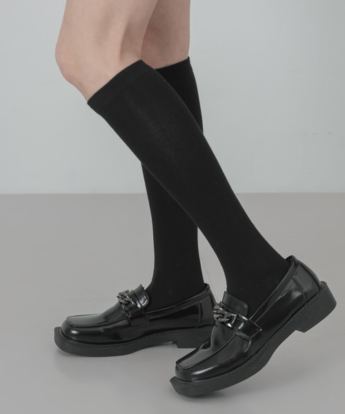 厚底チェーンポイントローファーシューズ（ローファー）｜FOLLOWIN（フォロウィン）