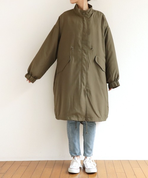 andme(アンドミー)の「M-65ライナー付き3WAYモッズコート(モッズコート・レディース・ブラック/カーキ/ネイビー・M)」の4枚目の写真