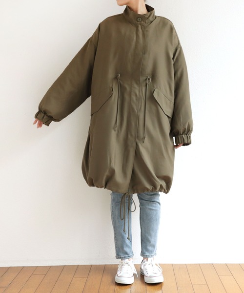 andme(アンドミー)の「M-65ライナー付き3WAYモッズコート(モッズコート・レディース・ブラック/カーキ/ネイビー・M)」の7枚目の写真