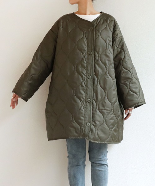 andme(アンドミー)の「M-65ライナー付き3WAYモッズコート(モッズコート・レディース・ブラック/カーキ/ネイビー・M)」の10枚目の写真