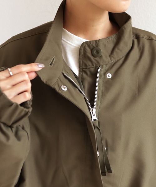 andme(アンドミー)の「M-65ライナー付き3WAYモッズコート(モッズコート・レディース・ブラック/カーキ/ネイビー・M)」の14枚目の写真