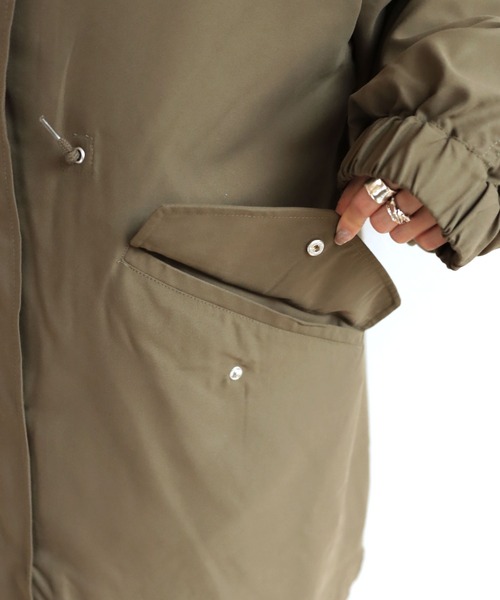 andme(アンドミー)の「M-65ライナー付き3WAYモッズコート(モッズコート・レディース・ブラック/カーキ/ネイビー・M)」の17枚目の写真