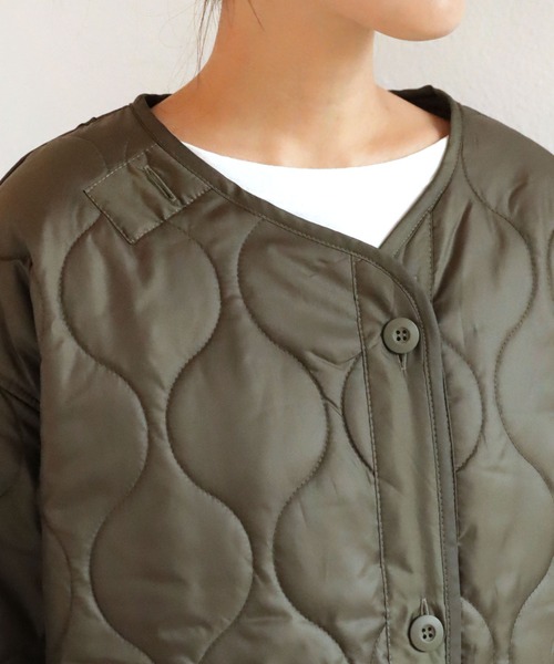 andme(アンドミー)の「M-65ライナー付き3WAYモッズコート(モッズコート・レディース・ブラック/カーキ/ネイビー・M)」の22枚目の写真