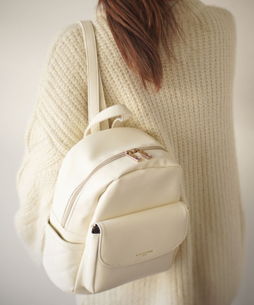 Jouet（ジョエット）の「【 JOUET / ジョエット 】レトロ ミニ リュック_（バックパック/リュック・レディース・ホワイト/ブラック・FREE）」の2枚目の写真