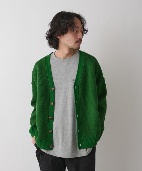 CIAOPANIC TYPY(チャオパニックティピー)の「アウトリンキングジャガードカーディガン(カーディガン/ボレロ・メンズ・ブラック/ベージュ/グリーン・MEDIUM/LARGE)」の17枚目の写真