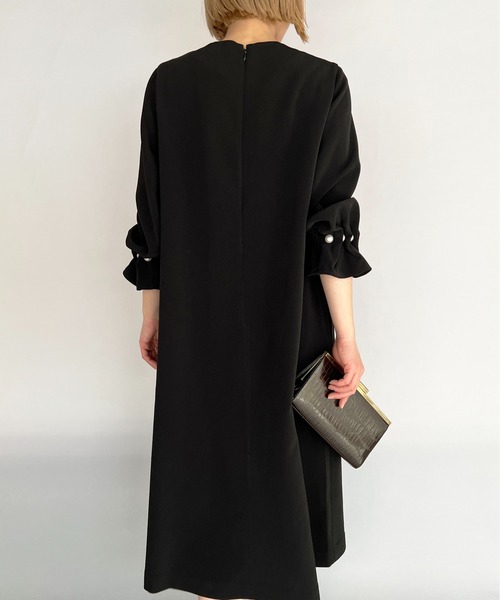 PICCIN（ピッチン）の「袖パールワンピース（ワンピース・レディース・ブラック・M）」の11枚目の写真