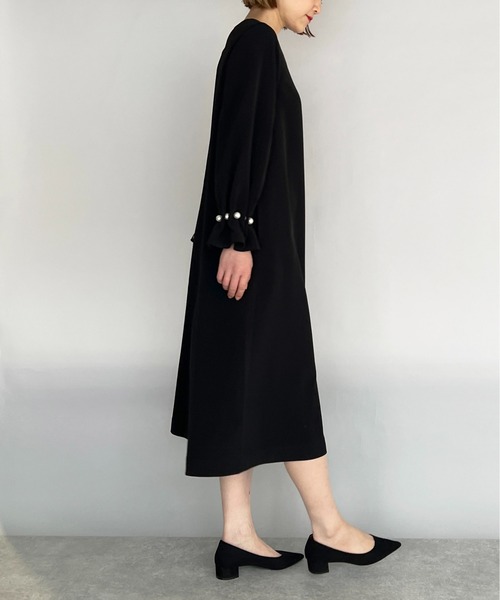 PICCIN（ピッチン）の「袖パールワンピース（ワンピース・レディース・ブラック・M）」の20枚目の写真