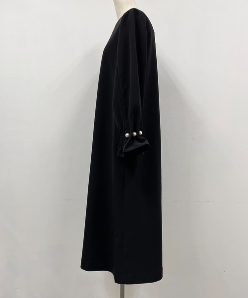 PICCIN（ピッチン）の「袖パールワンピース（ワンピース・レディース・ブラック・M）」の8枚目の写真