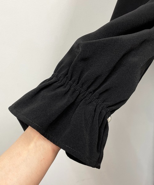 PICCIN（ピッチン）の「袖パールワンピース（ワンピース・レディース・ブラック・M）」の12枚目の写真