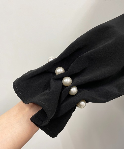 PICCIN（ピッチン）の「袖パールワンピース（ワンピース・レディース・ブラック・M）」の19枚目の写真