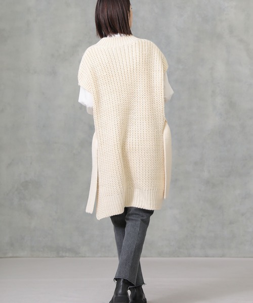 blanc basque（ブランバスク）の「【BLANC basque】ロービングＪＱベスト（ニット/セーター・レディース・ホワイト系その他・FREE）」の20枚目の写真
