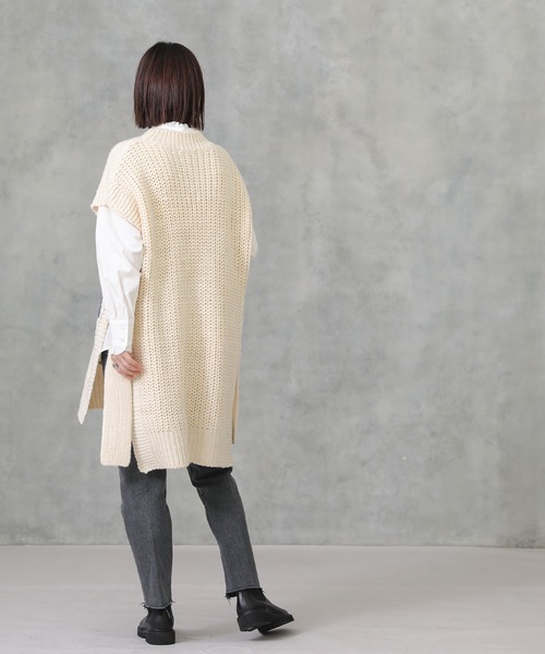 blanc basque（ブランバスク）の「【BLANC basque】ロービングＪＱベスト（ニット/セーター・レディース・ホワイト系その他・FREE）」の21枚目の写真