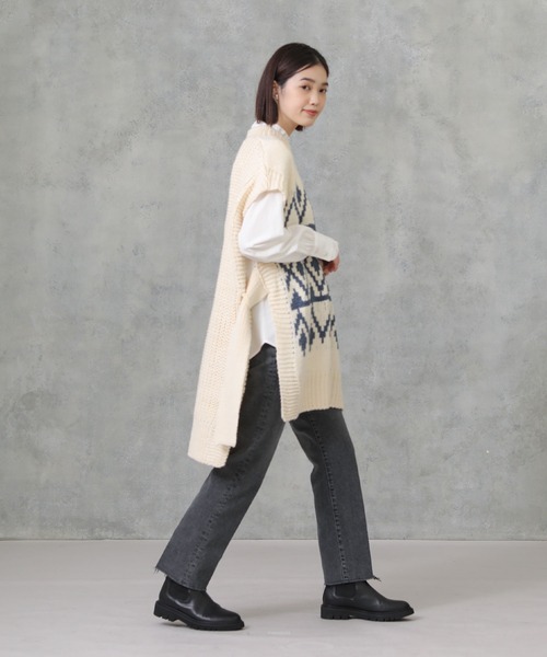 blanc basque（ブランバスク）の「【BLANC basque】ロービングＪＱベスト（ニット/セーター・レディース・ホワイト系その他・FREE）」の22枚目の写真