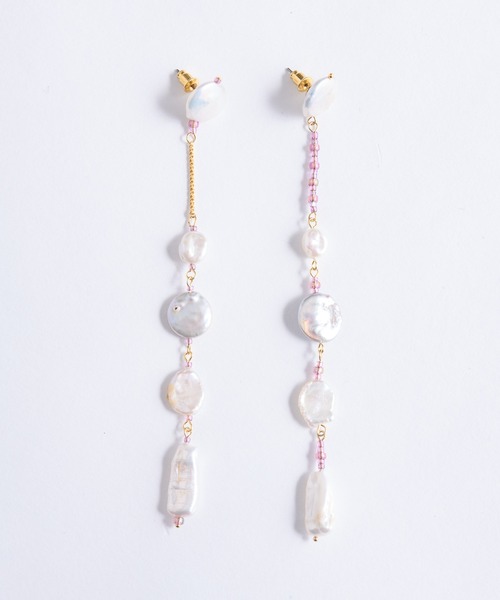 LA BELLE ETUDE（ラベルエチュード）の「淡水パール×ビーズアシンメトリーピアス（ピアス（両耳用）・レディース・その他・FREE）」の10枚目の写真