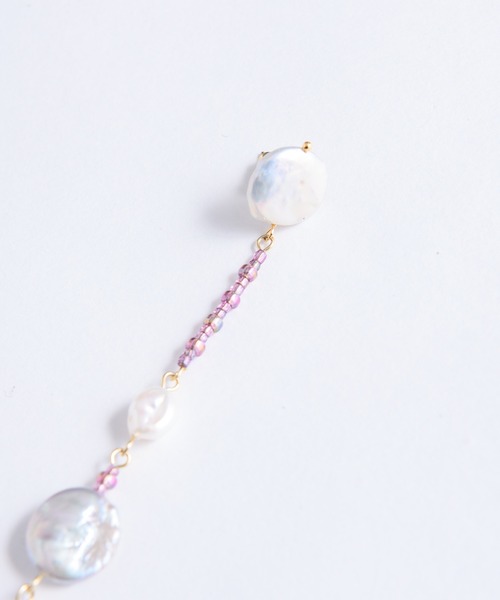 LA BELLE ETUDE（ラベルエチュード）の「淡水パール×ビーズアシンメトリーピアス（ピアス（両耳用）・レディース・その他・FREE）」の14枚目の写真