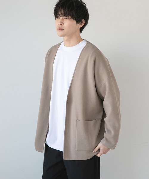 LOWRYS FARM（ローリーズファーム）の「ノーカラーカーデ　267538（カーディガン/ボレロ・メンズ・ブラック/グリーン/グレー・LARGE/MEDIUM）」の18枚目の写真