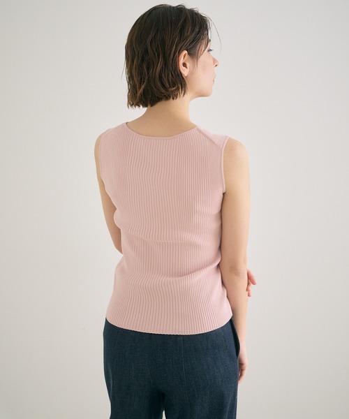 ANAYI（アナイ）の「コットンシルクランダムリブ プルオーバー（ニット/セーター・レディース・ホワイト/ピンク/ミント/ブルー・38/36）」の17枚目の写真