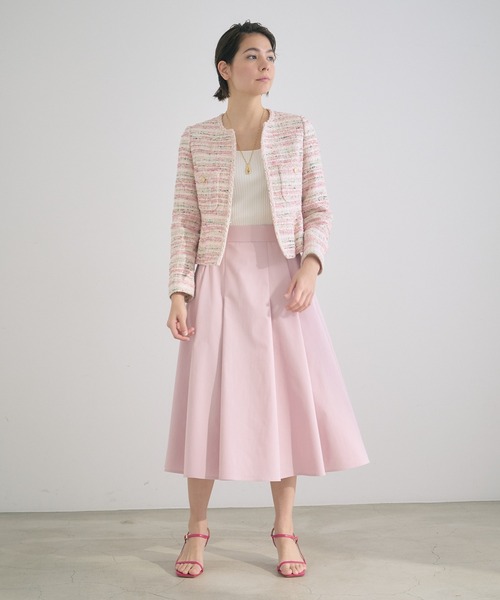 ANAYI（アナイ）の「コットンシルクランダムリブ プルオーバー（ニット/セーター・レディース・ホワイト/ピンク/ミント/ブルー・38/36）」の22枚目の写真